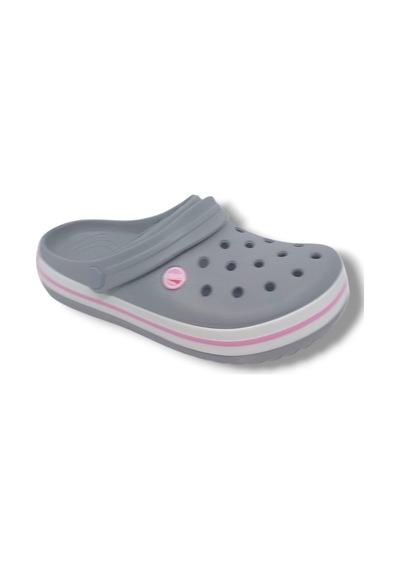 Zerhan Cflex 145 Buz Gri - Beyaz - Pembe Sabo Terlik Sandalet Gri
