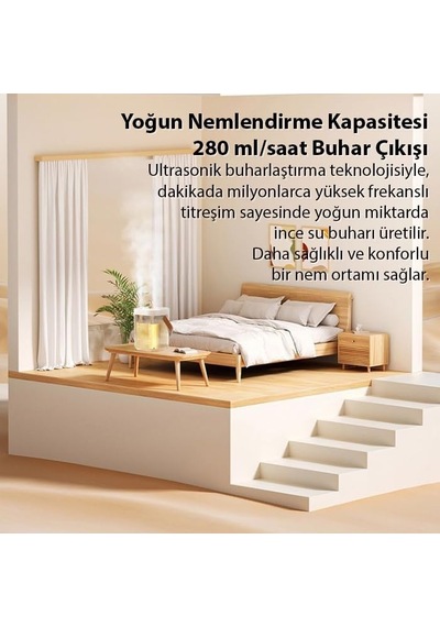 Ally Aquabreeze 2000 Çift Buharlı 2l Ev Tipi Hava Nemlendirici, Şeffaf