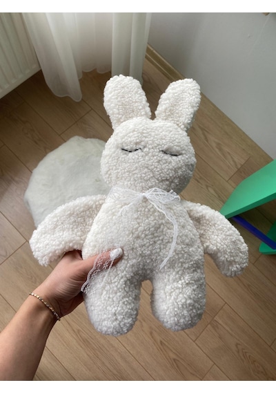 Teddy Mimi Tavşan Bebek- Çocuk Uyku Arkadaşı Beyaz