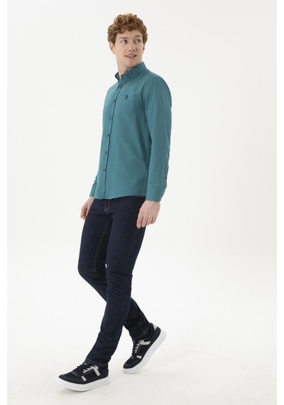 U.s. Polo Assn. Erkek Mint Gömlek Basic 50288629-vr090 Yeşil U.s. Polo Assn. Erkek Mint Gömlek Basic 50288629-vr090 Yeşil