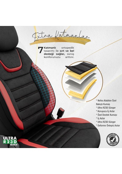Otom Iconic Design Ekstra Destekli Oto Koltuk Kılıfı 550061877
