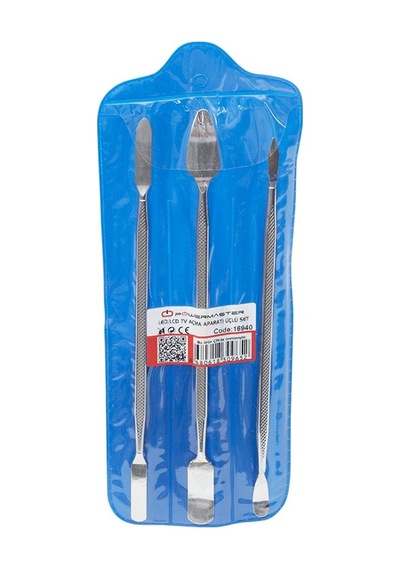Powermaster Çift Başlıklı Led-lcd Tv Kapak Açma Sökme Aparatı Üçlü Demir Pena Set