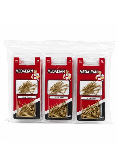360 Adet 10x30 Sarı Tp Çelik Tel Çivi 12x30pcs 5332 0.2 MM