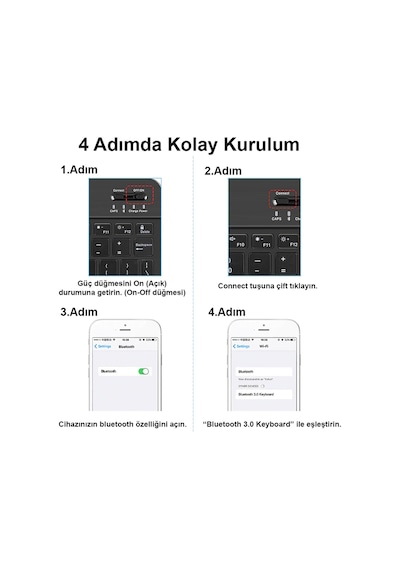Apple Uyumlu iPad  9.7 2016 2in1 Set Standlı Silikon Kılıf + Klavye -AL8107