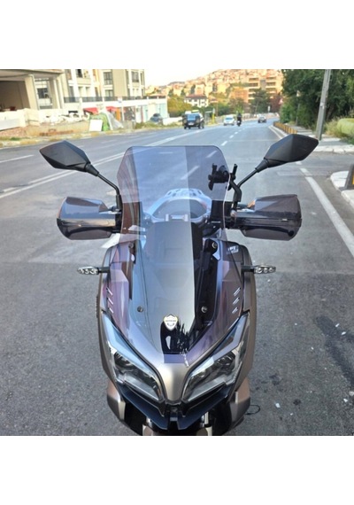 Motocam Rks Reale 125 Ön Cam 2023-2026 Model 55cm Füme Renkli 4mm Kısa Spor Cam