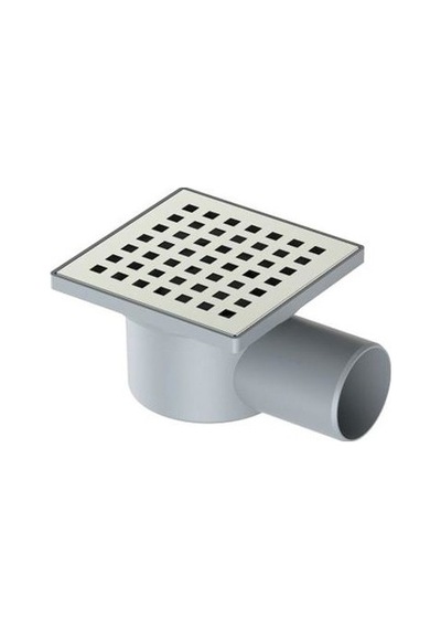 Yandan Ve Alttan Çıkışlı Paslanmaz Yer Süzgeci 10 X 10 32 Çikiş-Yandan