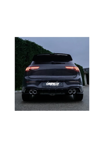 Volkswagen Golf 8 Life - Style - Impression Body Kit Seti 2019-2024 Ön Lip + Difüzör + Flap + Yan Marşpiyel + Bagaj Spoiler