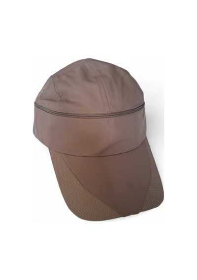 İldeşli Çift Kulanımlı Vizor Ve Spor Outdoor Cap Üskısmı Açılabilen İthal Şapka Kahverengi