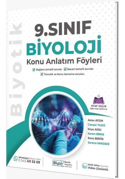 Biyotik Yayınları 9. Sınıf Biyoloji Konu Anlatım Föyleri