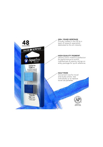 Aquafine H/p Blister Set 21 Sanatçi Tipi Tablet Suluboya, Sepia Hue/paynes Grey Genel