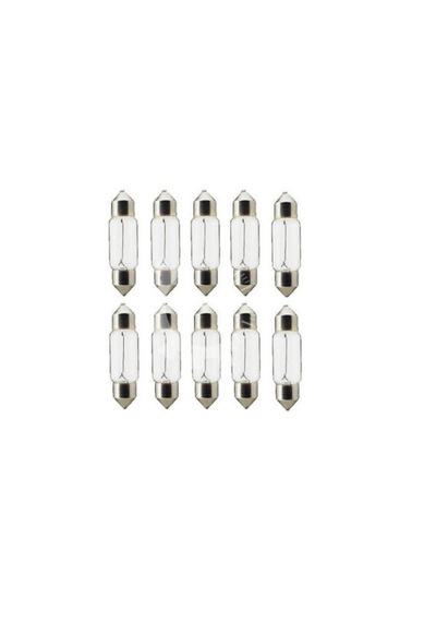 10 Adet 12v C5w 39mm Orta Boy Standart Sofit Ampul