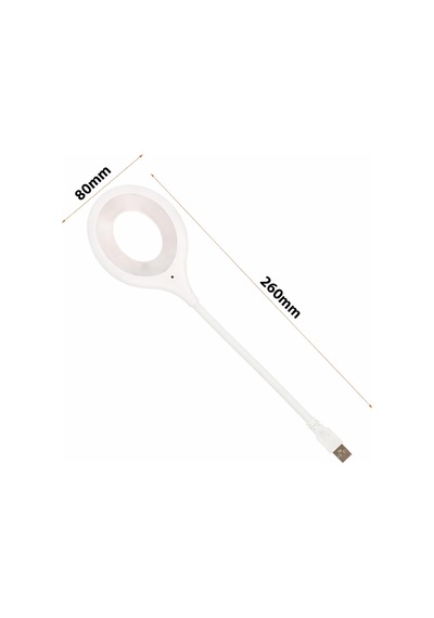 Ecuy Portatif Akrobatik Usb Led Okuma Ve Çalışma Lambası 20 Smd Led Powerbank Uyumlu 5000k Doğal Işık Beyaz