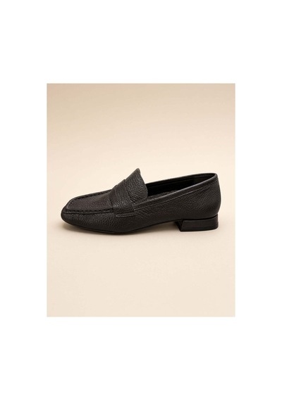37brandshoes Koyu Kahverengi Deri Penny Loafer Kahverengi Kahverengi