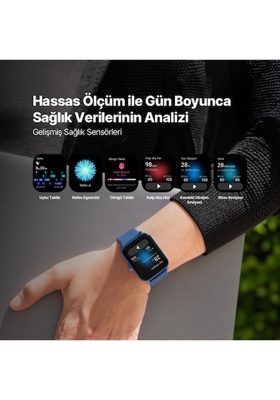 Tempus 2S13WV1 44 Mm Dikdörtgen Kasa Akıllı Saat