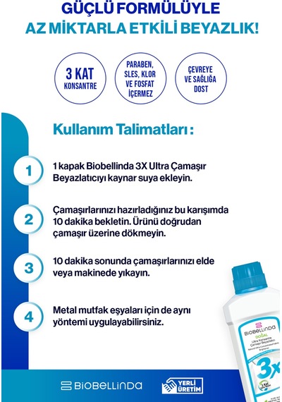 Ultra Konsantre Çamaşır Beyazlatıcı 3x 2 Li Set Diğer