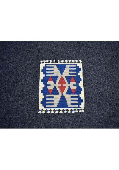 Zehra Abla Halı Yeni El Dokuma Kare Köşe Sandalye Minderi Pınarbaşı Kayseri Yün Kilim 7100 Çok Renkli Zehra Abla Halı Yeni El Dokuma Kare Köşe Sandalye Minderi Pınarbaşı Kayseri Yün Kilim 7100 Çok Renkli