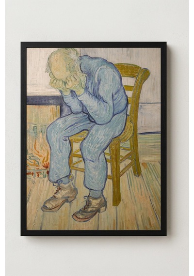 Van Gogh Sonsuzluğun Kapısında Çerçevesiz Poster 30x42 Cm A3 Tablo Duvar Dekoru Mat Fotoğraf Kağıdı