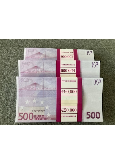 Aykar Yeni 5 Deste 500 Euro Geçersiz Eğlence Oyun Şaka Düğünde Para