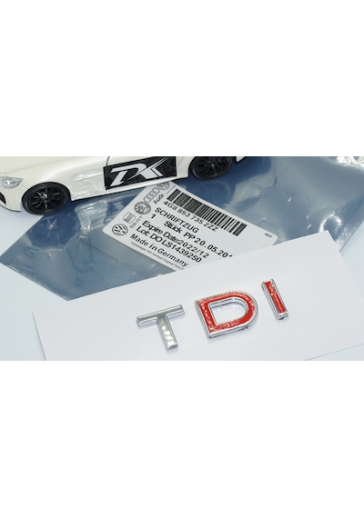 Dk Tuning Tdi Çift Kırmızı Bagaj Krom Abs Yazı Logo Volkswagen İl