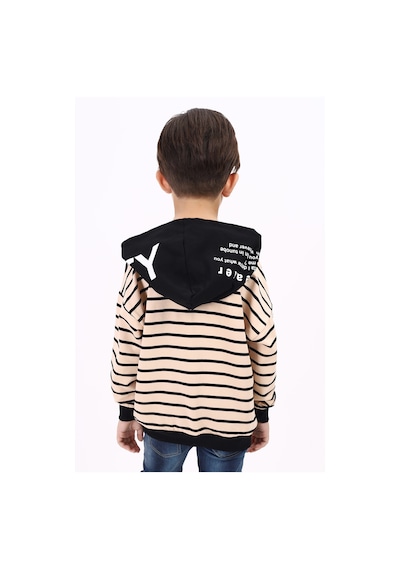 Toontoy Kids Toontoy Erkek Çocuk Baskılı Sweatshirt Bej