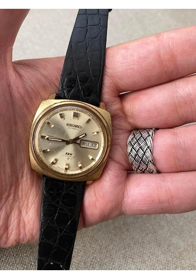 Seiko DX 36 mm Deri Kordon Vintage Erkek Kol Saati 6106-7129T 2.