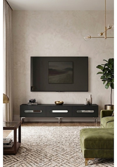 Tsa1806as - Rany Tsa180 Tv Stand, Tv Sehpası Ve Tv Ünitesi Antrasit-sılver 180cm Tsa1806as - Rany Tsa180 Tv Stand, Tv Sehpası Ve Tv Ünitesi Antrasit-sılver 180cm