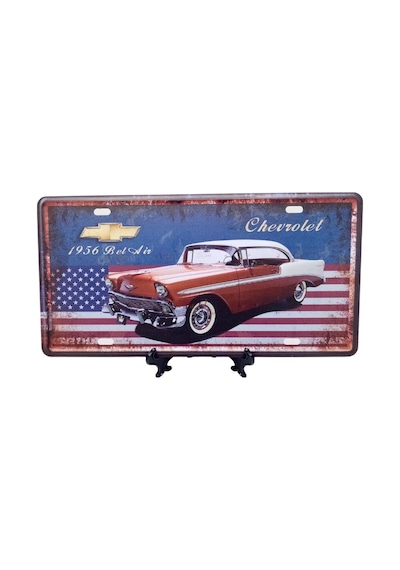 Dekoratif 3D Metal Plaka 1956 Belair Chevrolet