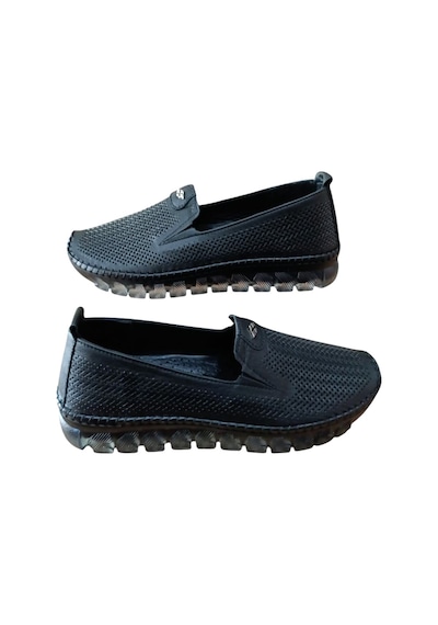 Castle Black 22385 Kadın Hakiki Deri Comfort Casual Ayakkabı Siyah Siyah