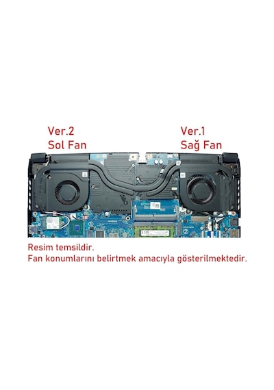 Acer Aspire An515-45 Notebook Fan / Ver.2 Sol Fan Diğer