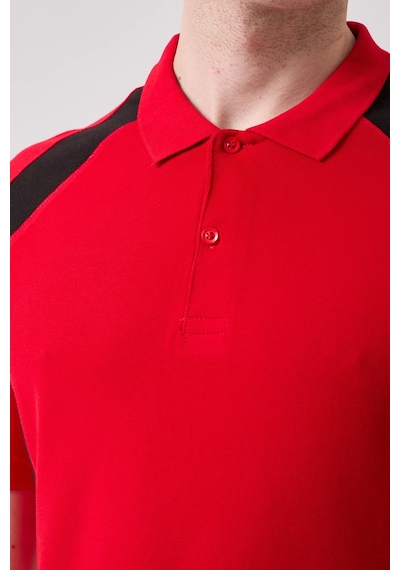 Vancelya Polo Yaka T-shirt Nefes Alabilir, Şık Ve Rahat, Günlük Ve İş Kullanımı İçin Erkek Tişört Kırmızı-siyah Vancelya Polo Yaka T-shirt Nefes Alabilir, Şık Ve Rahat, Günlük Ve İş Kullanımı İçin Erkek Tişört Kırmızı-siyah
