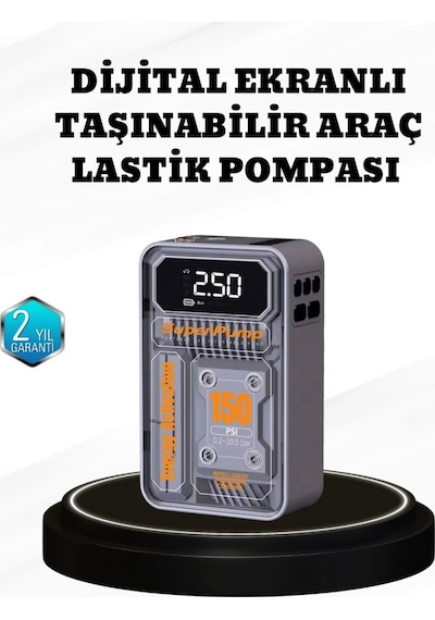 150 Psı Kablosuz Şarjlı H.a Pompası Led Ekranlı Ve Otomatik Kapanma Özellikli