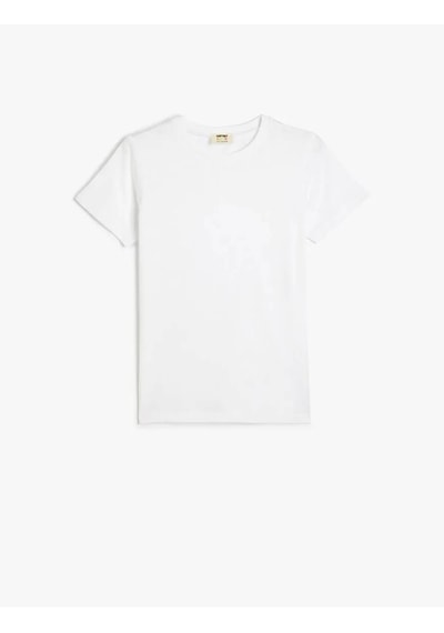 Koton Basic Pamuklu Beyaz Erkek Çocuk T-shirt 5skb10020tk Beyaz