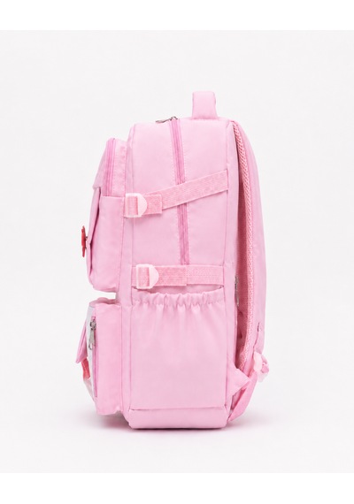 Quovo Kawaii Bag Club Kore Tarzı Full Aksesuarlı Ortopedik Günlük Yeni Okul Sırt Çantası Pembe