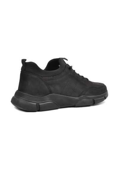 Hammer Jack 102 21555 Marian Hakiki Deri Comfort Casual Erkek Aya Siyah