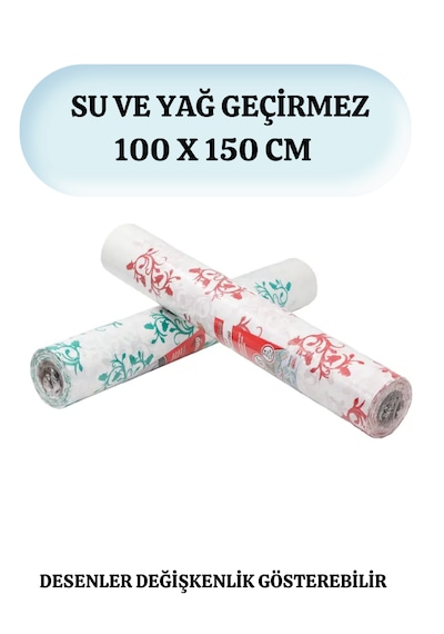 Kağıt Masa Örtüsü 24 Metre 16 Yaprak 100x150 Cm Kullan At Masa Örtüsü Sıvı Geçirmez Desenli Örtü Karışık