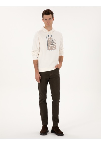 Pierre Cardin Kahverengi Slim Fit Jean Pantolon 50315302-vr163