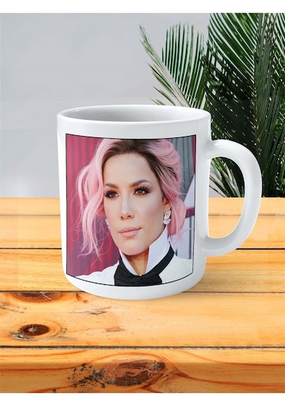 Halsey Baskılı Kupa Bardak Kişiye Özel Desen 3 Çok Renkli