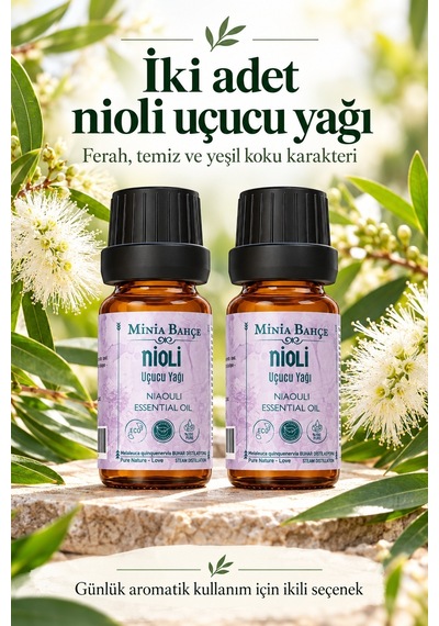 Nioli Uçucu Yağı Niaouli Essential Oil Sertifikalı & %100 Saf - 10 Ml X 2 Adet 10 ML