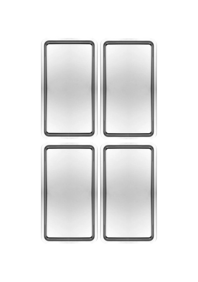 4 Adet Gümüş Geniş Dikdörtgen Metal Sunum Tepsisi 18x33 Cm Paslanmaz Çelik Düz Çay Kahve Tatlı Ikram Tepsisi Seti Gümüş