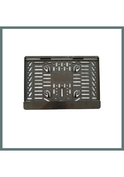 Bezos Çıtalı Kare Plastik Plakalık Motosiklet Plaka Altlığı 25x16cm Ventra