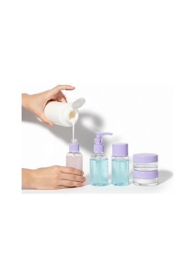 Hubrendy Tekno Seyahat İçin 5 Li Şeffaf Kozmetik Şişe Seti 30 Ml