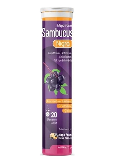 Mega Farma Sambucus Nigra 20 Efervesan Tablet