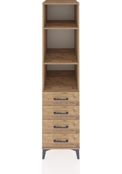 Kronos Dolap 3 Raflı 4 Çekmeceli 44x59x182 Çam-çam Çam Kronos Dolap 3 Raflı 4 Çekmeceli 44x59x182 Çam-çam Çam