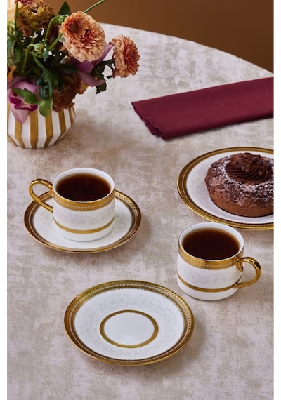 Karaca  Royal Bone Charlotte 2 Kişilik Çay Fincan Takımı