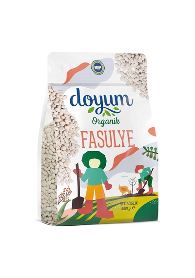 Doyum Organik Fasulye 1 Kg - 7 Adet Tarı