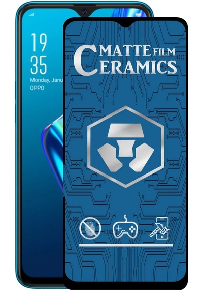 Oppo A12 Uyumlu Mat Seramik Nano Kırılmaz Ekran Koruyucu - Anti Static Parmak İzi Bırakmaz Oppo A12