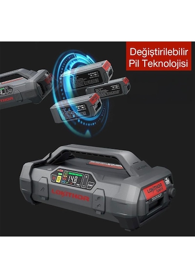 Apartx 12v Akıllı Akü Takviye + Pompa + Powerbank + Led Lamba Akü Dahil Değildir