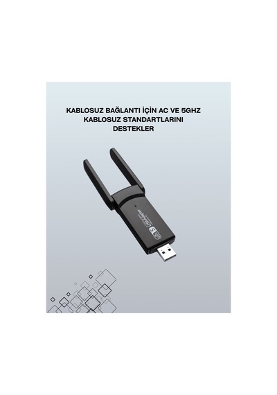 Usb Wifi Adaptör 1200 Mbps Hız - Glst9609-9162