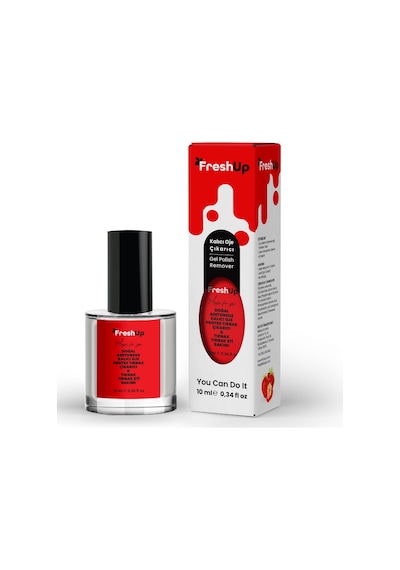 Freshup Çilek Özlü Kalıcı Oje ve Protez Tırnak Çıkarıcı 10 ML