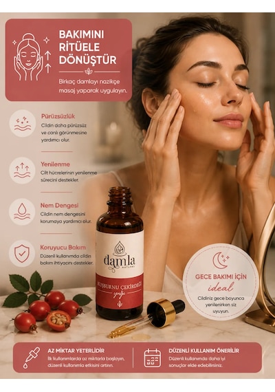 Biodamla Natural Kuşburnu Çekirdeği Yağı 100 Ml
